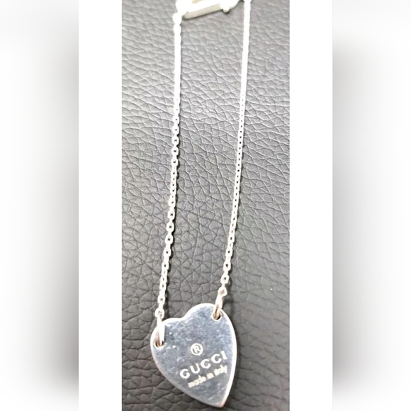 Gucci Trademark Heart Bracelet  925 Sterling Silver GUC - Picture 2 of 6
